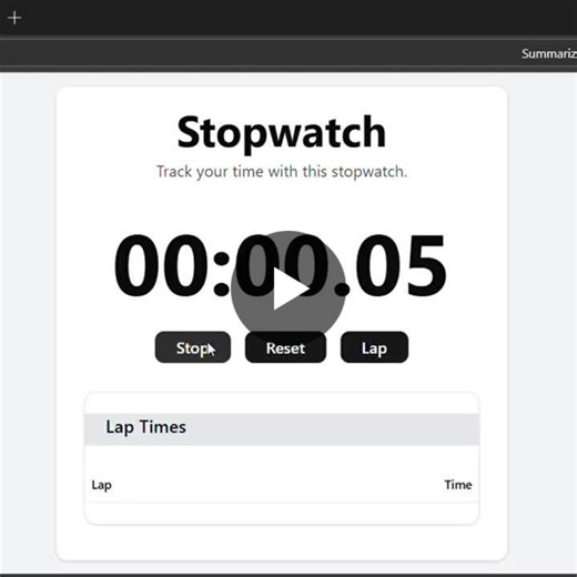 Building Stop Watch App with Next.js and Tailwind CSS | Faria Usman posted on the topic | LinkedIn