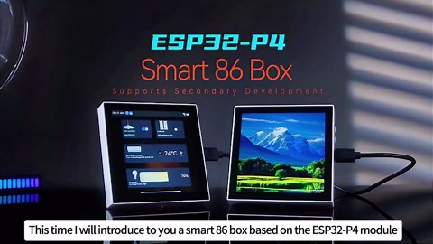 ESP32-P4 Smart 86 Box Development Board, ESP32-P4 Chip Onboard 4inch IPS 720 x720 Pixel Touch Display, Enable Smart Living & Industrial IoT, Supports AI Voice Interaction (Support External Camera)