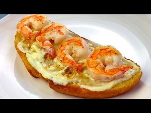 Typical Spanish Prawn Tostadas | Spanish Tapas Recipes