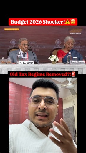 Harsh Gupta on Instagram: "Budget 2026 Shocker:Old Tax Regime to be Removed?!❌ 😨 Jis cheez ka darr tha… wahi hota dikh raha hai! Abse Home Loan, Education Loan, LIC, Health Insurance, HRA, PF aur baaki saari deductions & exemptions — sab BHOOLO! Iska seedha matlab? 👉 Income Tax refund = GAME OVER ❌ Aisa isliye bol raha hoon kyunki 1st February ko jo Union Budget aane wala hai, usme high chances hain ki OLD TAX REGIME ko completely scrap kar diya jaaye. Clear kar du — ❌ Ye meri personal opinion