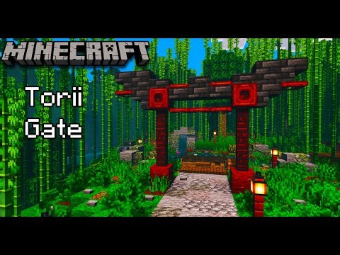 Minecraft | How to Build a Simple Japanese Torii Gate | Tutorial