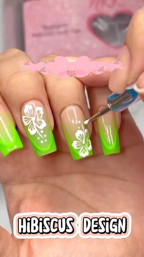 Hibiscus design🌺 White flower design #nails #nailtech #nailsart #nailstyle #naildesign #nailpro #viralreels #fbreels #reelsfypシ #reelsvideo #reelsfb #tutorialreels #fyp #nailtutorial #homeofbeauty #beauty #beautytips #beautybloggers #fashion #naildesign #nailsartist #happy #love #stressreliever | Home of Beauty