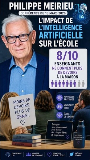 Philippe Meirieu : l'IA, un défi pour l'école et les devoirs
