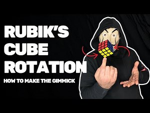 New Magic Trick "RUBIK'S CUBE SPINNING " 🪄 How to Make the Gimmick #magic #tricks #rubikscube
