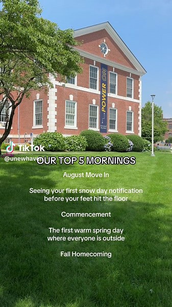 Top 5 Memorable Mornings at University of New Haven
