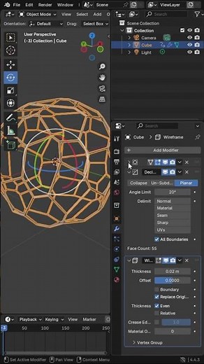 How to Make a Voronoi Ball in Blender | Easy Modifier Trick!