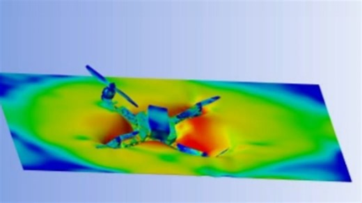 ANSYS显示动力学案例6多旋翼无人机冲击碰撞仿真捕获无人机及撞击安全性评估旋翼大变形