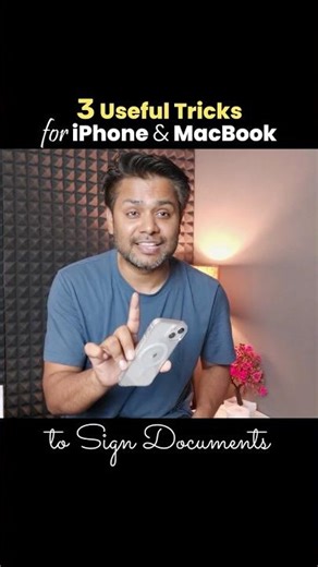 No Print Needed! Sign Documents on iPhone & Mac like Pro ✍️ Paperless Signature ✨ #shorts