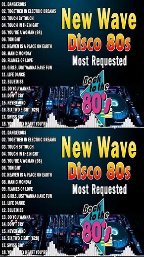 New Nonstop Greatest Hits of New Wave Disco 80s Nonstop Remix
