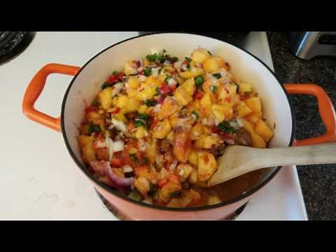 canning peach salsa