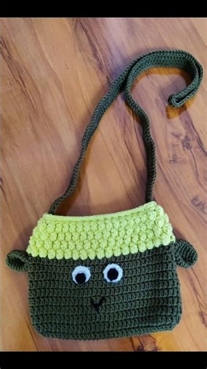 Crochet Sheep Sling Bag 👛💼 #shorts