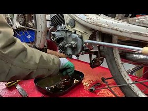 NSU Quickly Clutch removal and inspect, with engine in the bike.