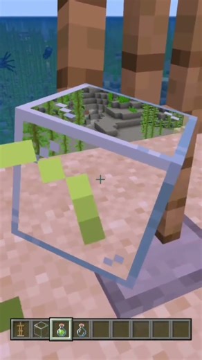 glass trick #minecraft #minecraftgameplay #minecraftgaming #gaming