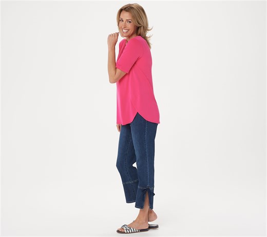 Susan Graver Modern Essentials Liquid Knit Tunic - QVC.com