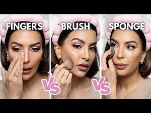 How To Apply Foundation For Beginners | Fingers, Brush and Sponge