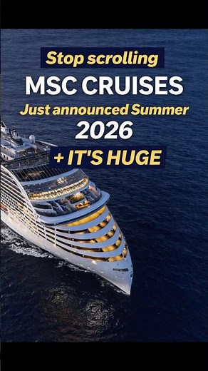 MSC Cruises Summer 2026 Just Announced 🚢 It’s HUGE