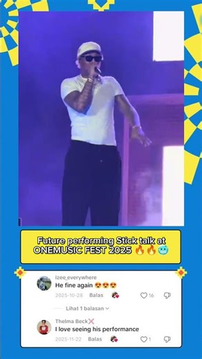 Future performing Stick talk at ONEMUSIC FEST 2025 🔥🔥🥶#rap #hiphop #short #future