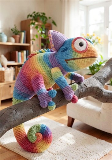 Crochet Chameleon Amigurumi Pattern PDF | Beginner Lizard Plush Toy Pattern | Easy Chameleon Crochet Amigurumi DIY - Etsy