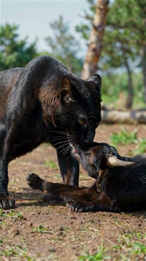 Real Black Panther Eating Scene | Wild Jungle Life #wildlifeshorts