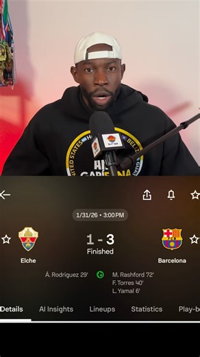 Brayan Dominguez | El barca gana , sigue de puntero en la liga y le pone presión al Real Madrid que mañana se enfrenta al rayo vallecano ..! #laliga | Instagram