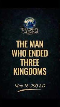 May 16, 290AD - The Man Who Ended the Three Kingdoms — And Broke the Futu #history #jindynasty