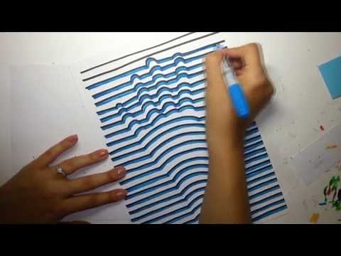 How to draw a 3D hand - optical illusion
