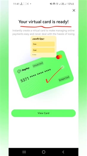 🌿Free নাকি Paid? ‪@MizanTechnical‬ #visacard #mastercard #freecard Virtual Card Bangladesh