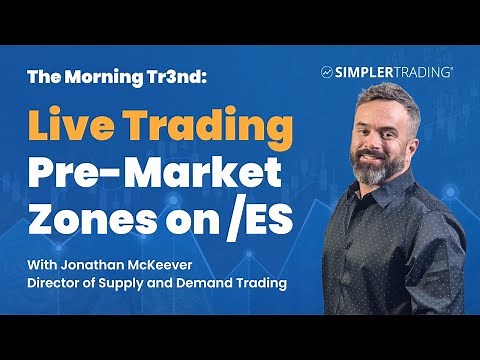 Live Trading Pre-Market Zones on /ES with Tr3ndy Jon | Simpler Trading