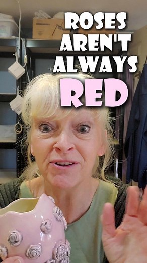 Like a Pink Rose Garden, Roses Aren't always Red #Pottery, #Vase #ClayRoses #ClayFlowers | Tania Rustage Ceramics