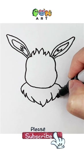 How To Draw EEVEE | POKEMON | VERY EASY~!