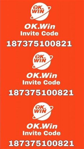 Ok Win Invite Code | 187375100821 - Okwin App Download Link