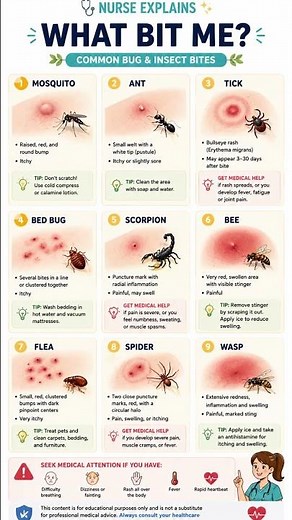 🦟 What Bit Me How to Identify 9 Common Bug Bites 🩺 #nurseexplains