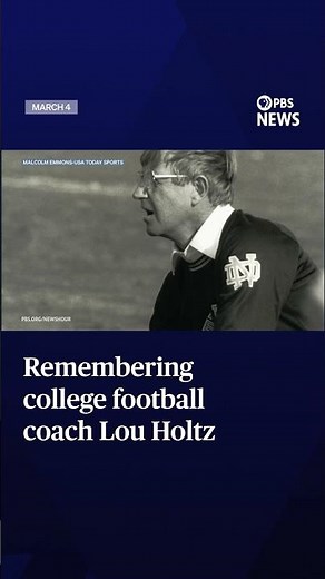 WATCH: Remembering legendary college football coach Lou Holtz