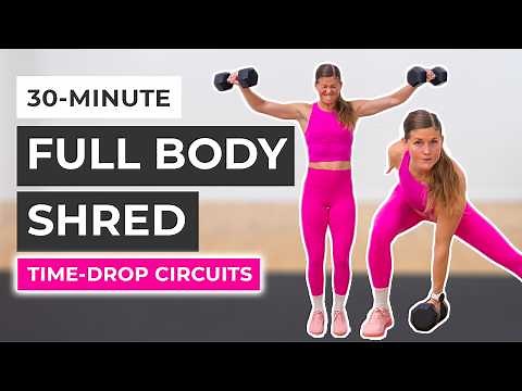 30-Minute Full Body Dumbbell Workout (Time Drop)