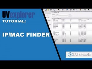 IP / MAC Finder - UVexplorer - Network Management Tools
