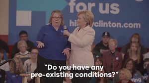 When her daughter was diagnosed with cancer, Joanne was able to quit her job to care for her—without having to worry about forfeiting her health insurance. | Hillary Clinton