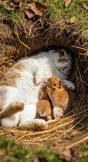 Listen to the sound of the little rabbit hopping freely #CuteAnimals #RabbitLove #NatureSounds