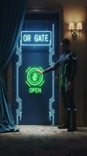 البوابات المنطقية بأقل من دقيقة - Logical Gates بالحاسوب #shorts #learning #computer #maths