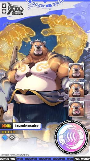 #XXL圖鑑 #泉之助 秘湯巧活 - 【泉之助】 「我會把你的煩惱通通搓洗掉的。」 ------------------ #HunkDex #Izuminosuke Back-Scrub Masseur - Izuminosuke "I'll scrub away all your worries." #XXL猛漢町 #XXLWOOFIA #Gay #Bears #GayGame | Project XXL