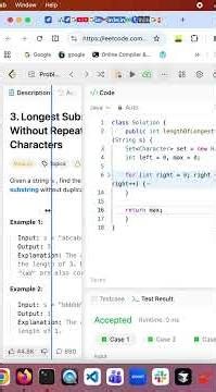 3. Longest Substring Without Repeating Characters