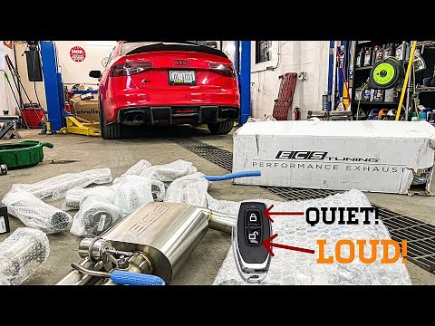 ECS TUNING LOUDEST VALVED EXHAUST FOR MY AUDI S4 B8.5!