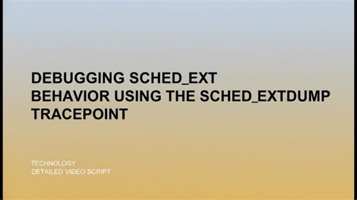 Debugging sched_ext Behavior Using sched_ext_dump Tracepoint | Linux Kernel Scheduler Deep Dive | SystemDR LLP