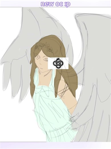 messy art style bc I was too lazy to do lineart (new oc again) || ELIEN