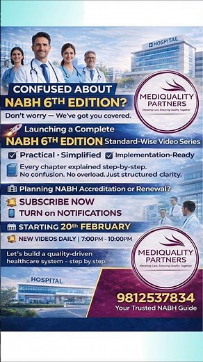 NABH 6th Edition Explained | Standard-Wise Implementation Series #nabh #patientsafety