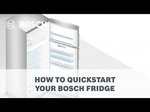 How to quickstart your Bosch Fridge