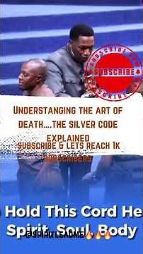 Understanding the art of death, the silver code explained#uebertangel #silvercode#bodysoulandspirit
