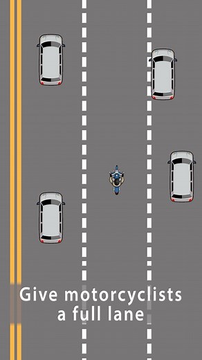 Motorcycle safety is everyone’s responsibility. Drivers should always share the road, but never share the lane. www.motorcycle.ohio.gov | Ohio Department of Public Safety | Facebook