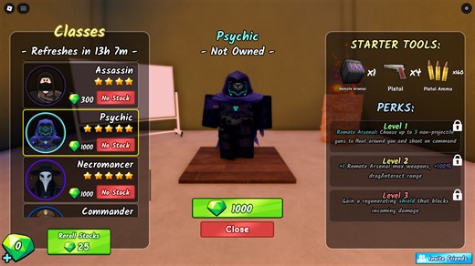 Survive the Apocalypse Psychic Class Guide