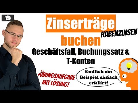 Zinserträge buchen Beispiel einfach erklärt - Habenzinsen