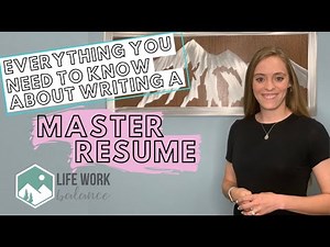How to Write a MASTER Resume